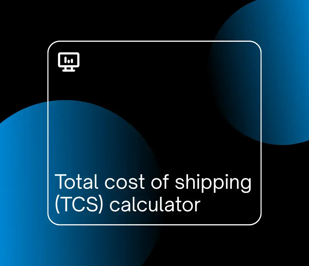 total cost of shipping (TCS) calculator